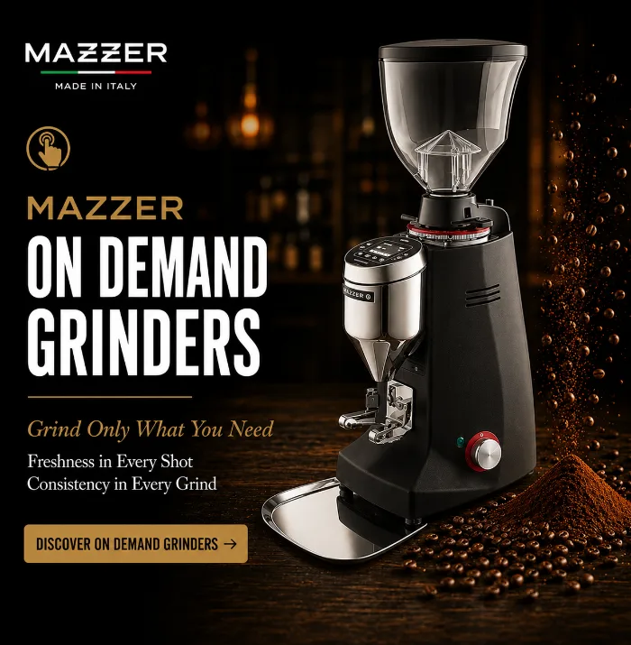 Mazzer on-demand coffee grinders